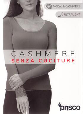 Maglia donna a manica lunga in cashmere ultralight Prisco Cash Dama 