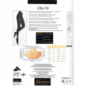 Women&#39;s opaque tights in Filodoro Clio microfiber 50 Size 5/XL 
