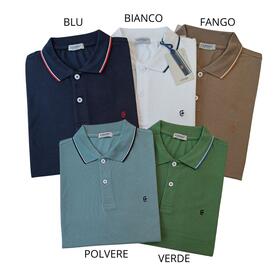 MEN&#39;S COTTON PIQUET POLO SHIRT PQC100 COVERI MOVING 