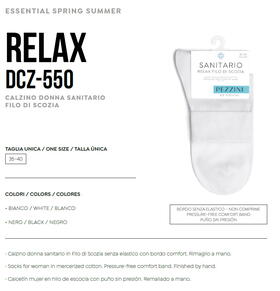 Pezzini DCZ-550 Damskie kr&oacute;tkie skarpetki z nicią szkocką 