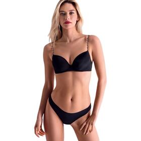 Ensemble de Noël pour femme : haut de balcon et maillot brésilien assortis Infiore 053955 