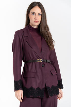 FIORNZA AMADORI MG206.856 WOMEN'S PINSTRIPE LACE JACKET 