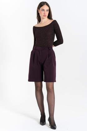 Женские шорты-бермуды FIORENZA AMADORI P3364 с высокой талией 