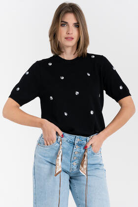 MAGLIA POIS IN PAILLETTES FIORENZA AMADORI 57758
&nbsp; 