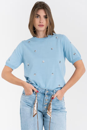 MAGLIA POIS IN PAILLETTES FIORENZA AMADORI 57758
&nbsp; 