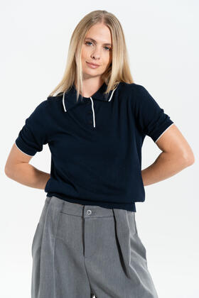 POLO DONNA MEZZA MANICA LANA VISCOSA FIORENZA AMADORI 6255 
