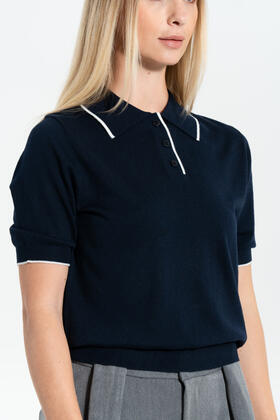 POLO DONNA MEZZA MANICA LANA VISCOSA FIORENZA AMADORI 6255 