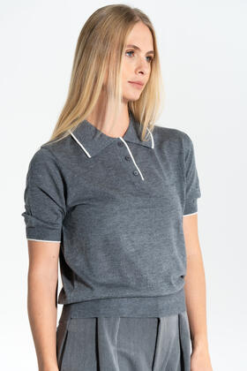 POLO DONNA MEZZA MANICA LANA VISCOSA FIORENZA AMADORI 6255 