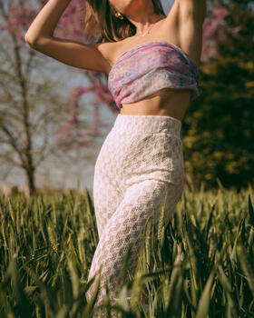 PANTALONE LUNGO IN MACRAM&egrave; FIORENZA AMADORI FM261227
&nbsp; 