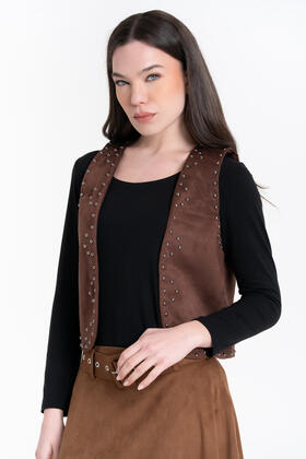 GILET DAINETTO CON BORCHIE FIORENZA AMADORI 27515
&nbsp; 