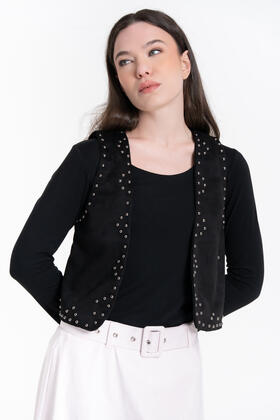 GILET DAINETTO CON BORCHIE FIORENZA AMADORI 27515
&nbsp; 