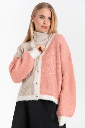 FIORENZA AMADORI V5018 WOMEN'S SEQUINED CARDIGAN 
