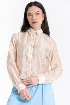 CAMICIA CON RICAMO FLOREALE FIORENZA AMADORI MC168.887
&nbsp; 