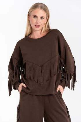 MAGLIA FELPATA FRANGE FIORENZA AMADORI 35130
&nbsp; 