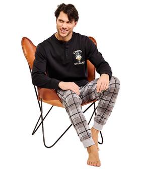 Pigiama uomo in jersey di cotone caldo Disney Sabor DYG4919 