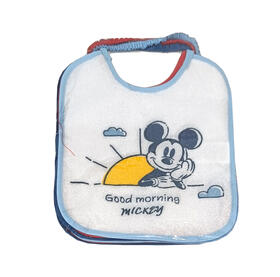 BAVAGLINI BAMBINO CON ELASTICO DISNEY MICKEY MOUSE WD9554 (6 PEZZI) 