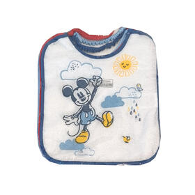 BAVAGLINI BAMBINO CON ELASTICO DISNEY MICKEY MOUSE WD9554 (6 PEZZI) 