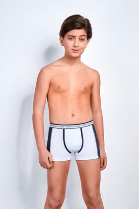 Boxer ragazzo in cotone elasticizzato Enrico Coveri EB4003 