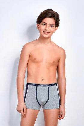 Boxer ragazzo in cotone elasticizzato Enrico Coveri EB4003 