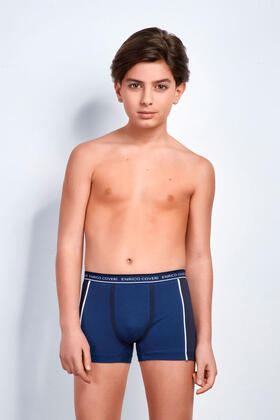 Boxer ragazzo in cotone elasticizzato Enrico Coveri EB4003 