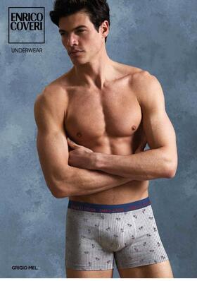 Boxer uomo in cotone elasticizzato Enrico Coveri EB1299 