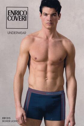 Boxer uomo in cotone elasticizzato Enrico Coveri EB1315 