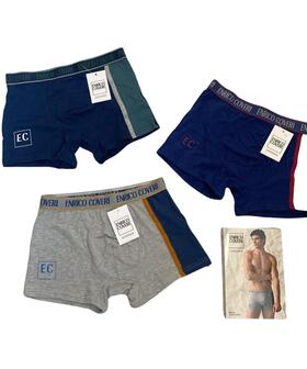 Boxer uomo in cotone elasticizzato Enrico Coveri EB1329 