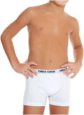 Boxer ragazzo in cotone elasticizzato Enrico Coveri EB4000 