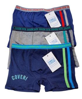 Boxer ragazzo in cotone elasticizzato Enrico Coveri EB4176 