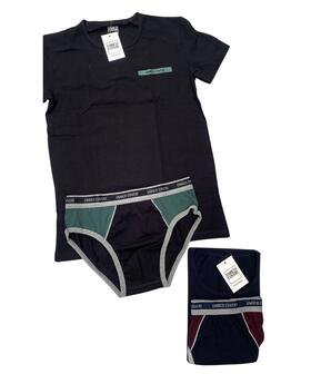 Completo uomo con t-shirt e slip Enrico Coveri EC1345S 
