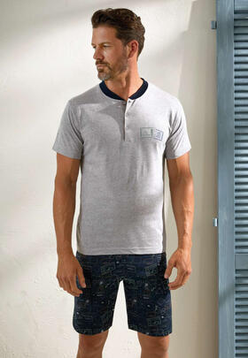 Enrico Coveri EP1148 short men&#39;s pajamas in cotton jersey 