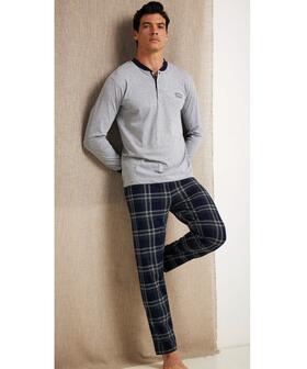 Pyjama long en jersey de coton pour homme Enrico Coveri EP1159 