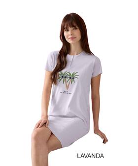 Maxi maglia donna a manica corta in jersey di cotone E. Coveri EP5326 