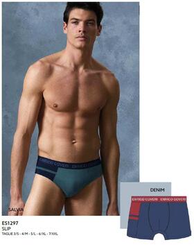 Slip uomo in cotone elasticizzato Enrico Coveri ES1297 