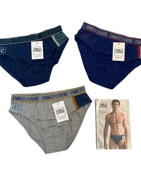 Slip uomo in cotone elasticizzato Enrico Coveri ES1329 