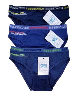 Slip ragazzo in cotone elasticizzato Enrico Coveri ES4181 