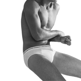 SLIP HOMME EN COTON STRETCH AVEC COUVERTURE ÉLASTIQUE EXTÉRIEURE ES1000 
