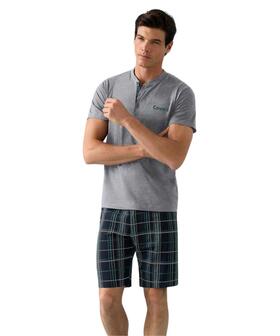 Pigiama uomo corto in jersey di cotone Enrico Coveri EP1228 