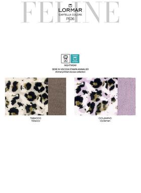 Pigiama donna aperto in viscosa stampata Lormar Feline FEL654071 