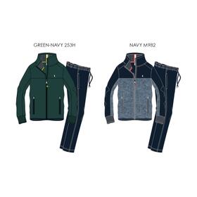 Мужской спортивный костюм Fratelli Campagnolo 77582 из матового хлопка на молнии. 