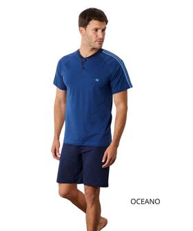 Il Granchio GP1157 Мужская короткая пижама из хлопкового джерси 