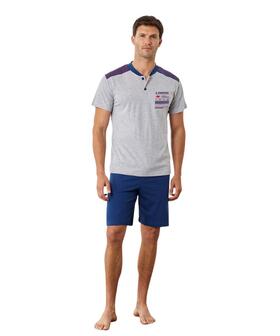 Pigiama uomo corto in jersey di cotone Il Granchio GP1158 