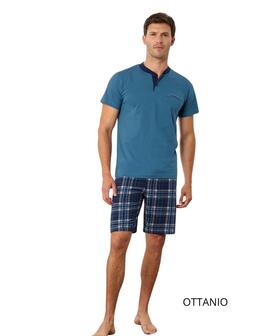 Pigiama uomo corto in jersey di cotone Il Granchio GP1159 