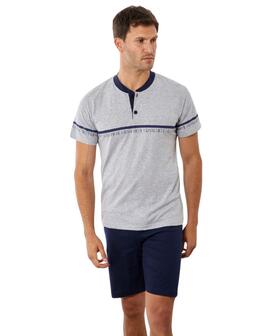 Pigiama uomo corto in jersey di cotone Il Granchio GP1160 