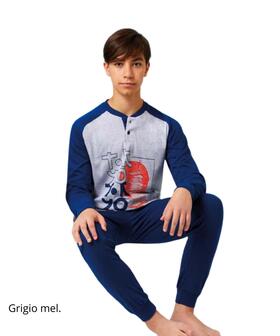 Pigiama da ragazzo in jersey di cotone Il Granchietto GP4153 