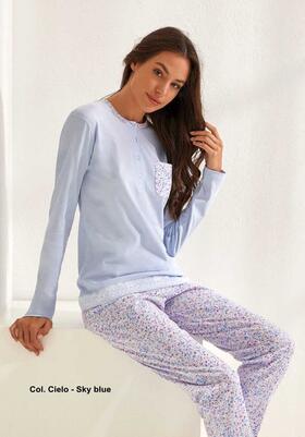 Women&#39;s Jersey Cotton Pyjamas Il Granchio Lady GP5088 