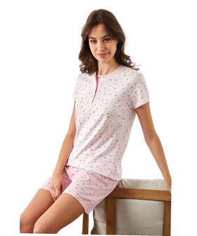 Pigiama donna a manica corta in jersey di cotone Il Granchio Lady GP5135 