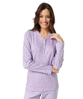 Pigiama donna in jersey di cotone caldo Il Granchio Lady GP6138 