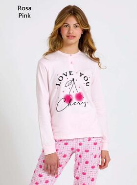 Il Granchietto GP7081 girls&#39; cotton jersey pajamas 
