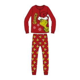 GRINCH MEN'S LONG INTERLOCK PAJAMAS GRM2678